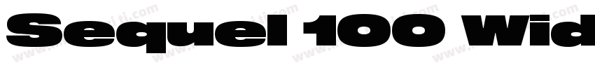 Sequel 100 Wide 65 W字体转换